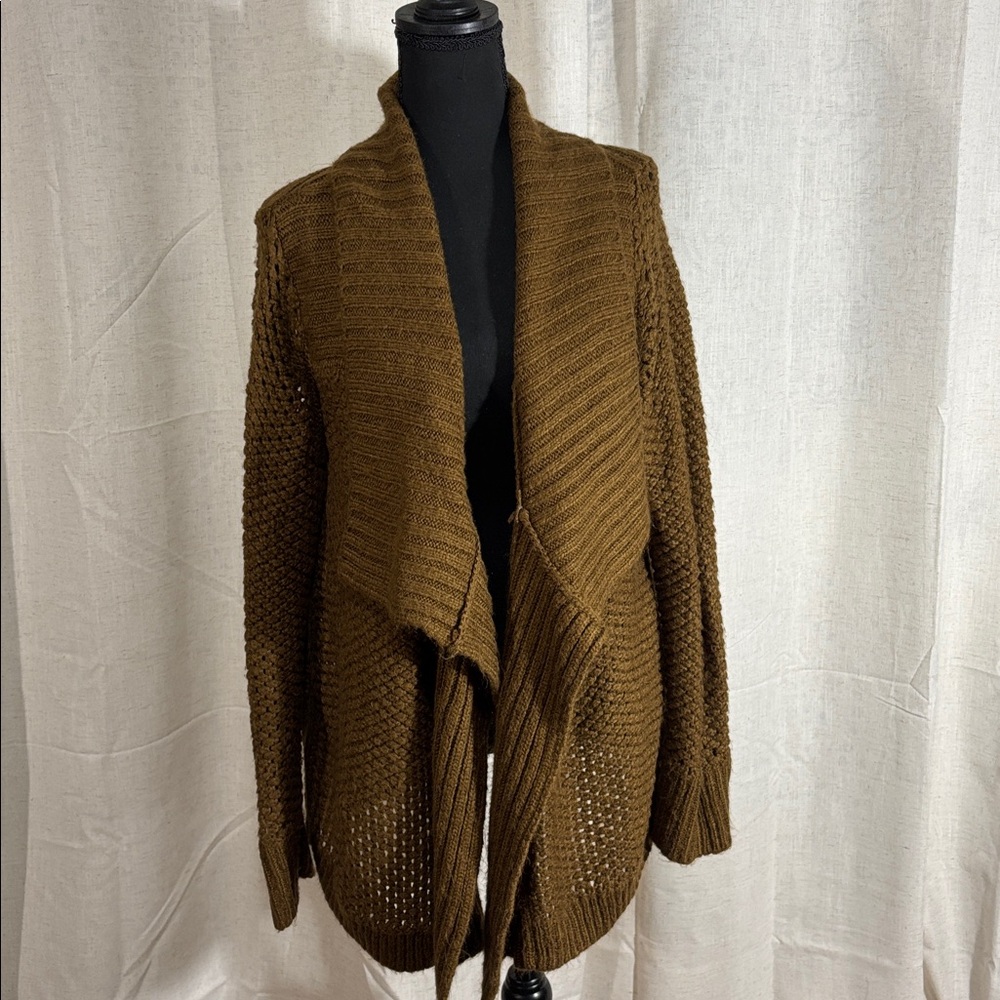 Cozy Brown Knit Cardigan by Workshop Andrea Jovine